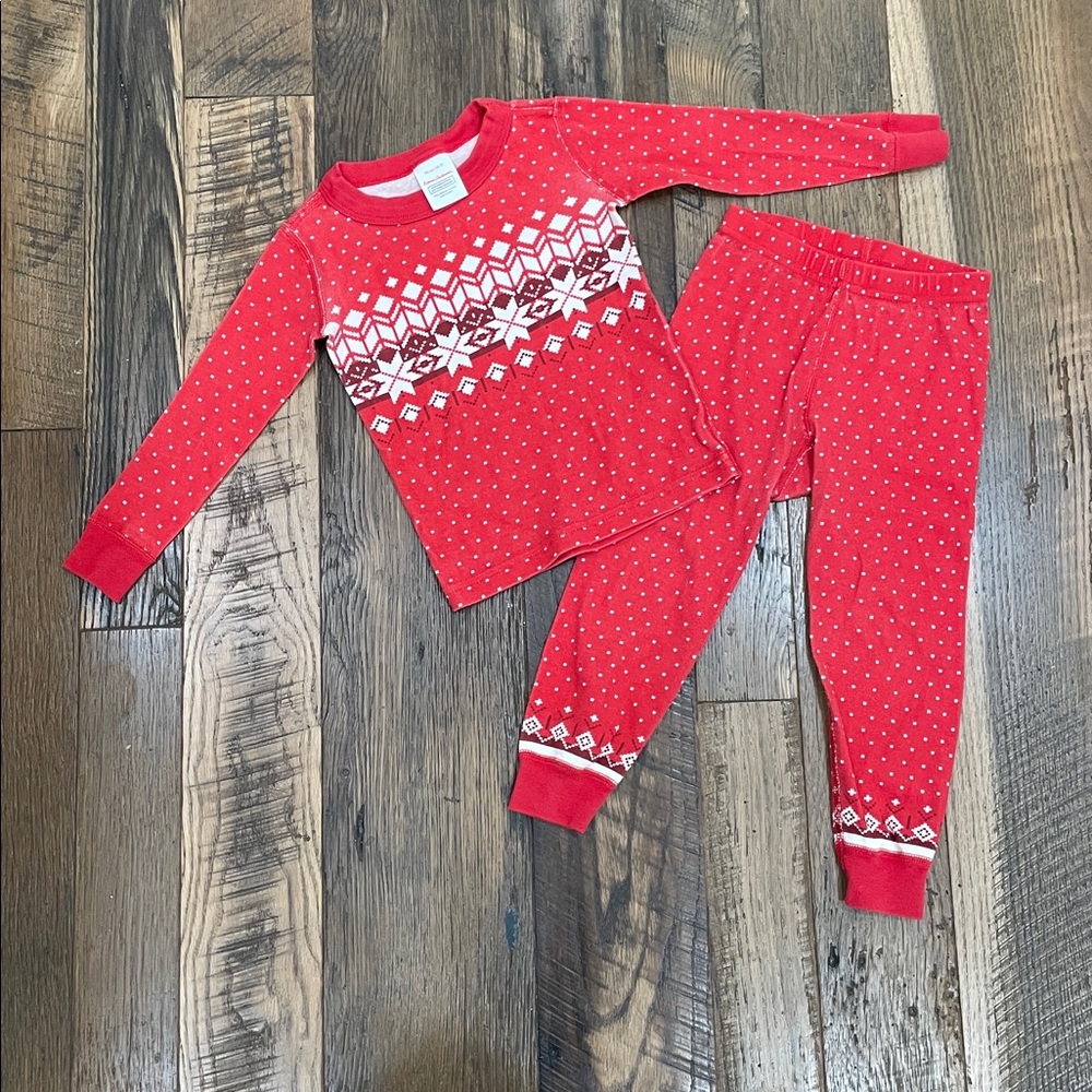 Hanna Andersson fair isle winter pajamas 3T